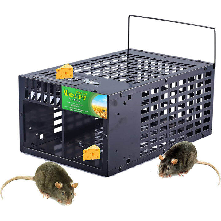 KUAIBU Humane Rat Trap Live Mouse Trap Indoor Animal Cage Multi Catch