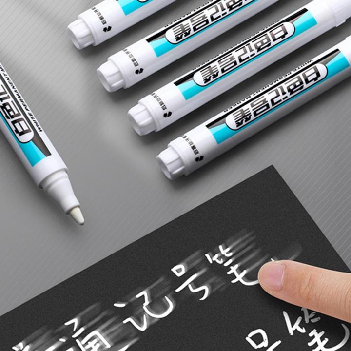 Indelible white deals marker pens