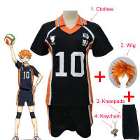 Anime Haikyuu Hinata Shoyo Full Set Cosplay Costume No. 10 Volleyball Short Sleeve Shorts Summer Clothes For