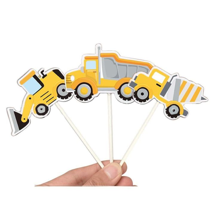 cw-7pcs-construction-pick-dump-truck-excavator-tractor-toppers-for-kids-birthday-baby-shower