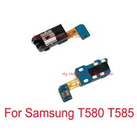 แจ็คหูฟังสำหรับหูฟังสายเคเบิลงอได้ชิ้นส่วนอะไหล่สำหรับ Samsung T585 10.1 T580 Sm-T580อะไหล่สำหรับซ่อม Sm-T585