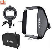 Godox 60x60เซนติเมตรแฟลช Soft ชุดที่มี S-Type ยึด Bowen วางติดตั้งสำหรับกล้องสตูดิโอถ่าย