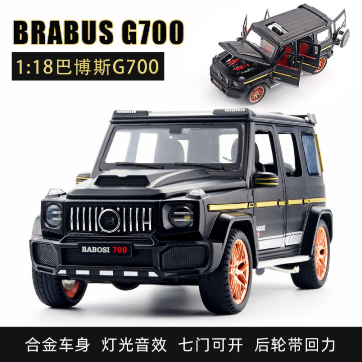 1-18-brabus-g700อัลลอยรุ่นประตูรถสามารถเปิดได้ไฟภายในฮอร์นสามารถกด-diecast-ยานพาหนะ