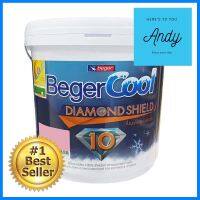 สีน้ำทาภายนอก BEGER Cool DiamondShield 10 BASE C กึ่งเงา 2.5 แกลลอนWATER-BASED EXTERIOR PAINT BEGER COOL DIAMONDSHIELD 10 BASE C SEMI-GLOSS 2.5GAL **ราคาดีที่สุด**