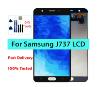 J737V J737A Samsung Galaxy J7 2018ขนาด5.5นิ้ว J737P J737T Lcd หน้าจอสัมผัสเครื่องอ่านพิกัดอะไหล่ทดแทนประกอบ