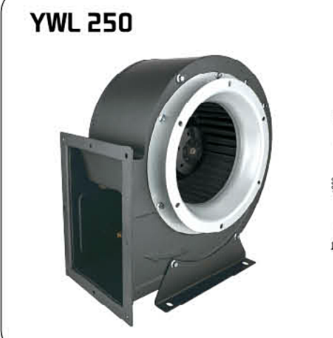 Single-inlet centrifugal fan external rotor axial fan YWL4E/D-250mm ...