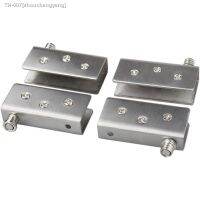 ℡ 2pcs Glass Door Hinges 90 Degree Pivot Hinge Glass No Drilling Stainless Steel Fit 8-10 Mm/0.31-0.39inch Glass