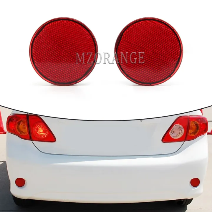 1 Pair Rear Bumper Reflector Light Car Taillight Brake Warning Lights