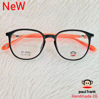 Paul Frank กรอบแว่นตา สำหรับตัดเลนส์ แว่นตาชาย หญิง Fashion รุ่น 3053 สีดำ กรอบเต็ม ทรงเหลี่ยม ขาข้อต่อ วัสดุ TR 90 รับตัดเลนส์ทุกชนิด