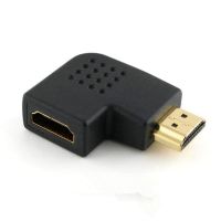 90องศาซ้ายหรือขวามุม HDMI 1.4ชายหญิงส่วนต่อขยายอะแดปเตอร์สีดำ