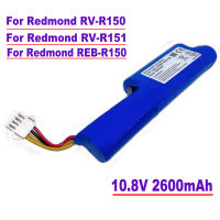 สำหรับ Redmond RV-R151.Redmond Reb-R150.11.1V เครื่องดูดฝุ่นหุ่นยนต์10.8 V และ2600 MAh แบตเตอรี่แบบชาร์จไฟได้