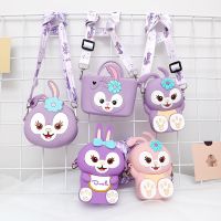 Childrens Rabbit Messenger Bags Cartoon Silicone Shoulder Bag Girls Cute Accessory Coin Purse