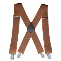 43 รูปแบบ Suspenders สำหรับชายสบายๆ 5 ซม.กว้าง X-Back Hook Buckle สูงปรับยืดหยุ่นกางเกง Braces สายรัด-VXCB MALL