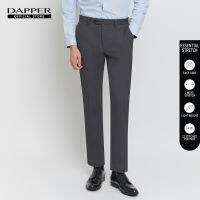 DAPPER กางเกงทำงาน รุ่น Essential Stretch ทรง Slim-Fit สีเทา