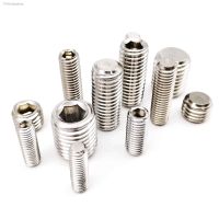 ✟ M1.6 M2 M2.5 M3 M4 M5 M6 M8 M10 M16 DIN913 304 Stainless Steel Allen Head Hex Hexagon Socket Flat Point End Grub Bolt Set Screw