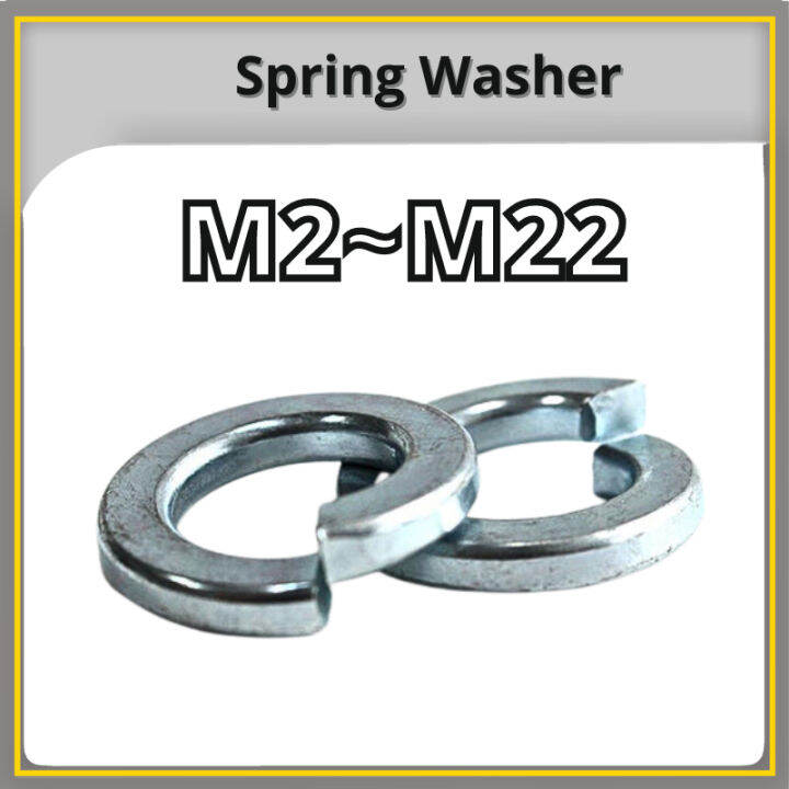 Spring Washer DIN127B | Zinc Plating | M2 M2.5 M3 M3.5 M4 M5 M6 M8 M10 ...