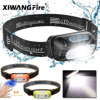 【DT】hot！ XIWANGFIRE USB Rechargeable Headlamp Sensor Headlight Camping Flashlight Torch Lamp with Built-in Battery