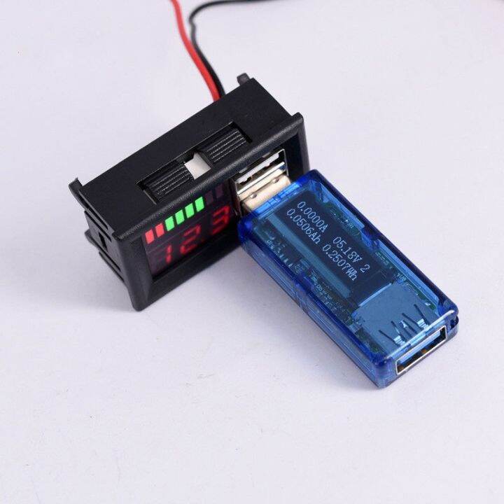 usb-5v-2-4a-car-voltmeter-voltage-panel-12v-24v-3s-7s-lithium-battery-capacity-indicator-tester-lead-acid