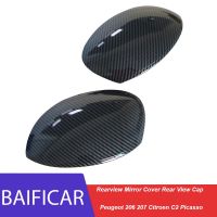 Baificar Brand New Mirror Cover Rearview Mirror Cover Rear View Cap Essories For Peugeot 206 207 Citroen C2 Picasso