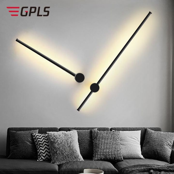 GPLS LED Wall Light Modern Design Long Stick Simple Nordic Style Decor  Indoor Background Wall Lamp For Livingroom Bedroom Stairs | Lazada