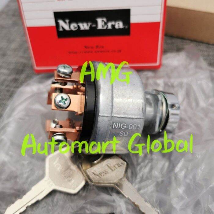 kunci kontak genset forklift kaki 6 merk new era asli japan | Lazada