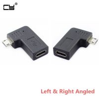 90 Degree Left amp; Right Angled micro usb 5pin to Type c USB 3.1 USB C Female to Micro USB 2.0 Male OTG Adapter Connector