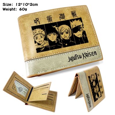 【CC】Japanese Anime Cartoon Wallet Jujutsu Kaisen Wallet Short Purse With Card Holder