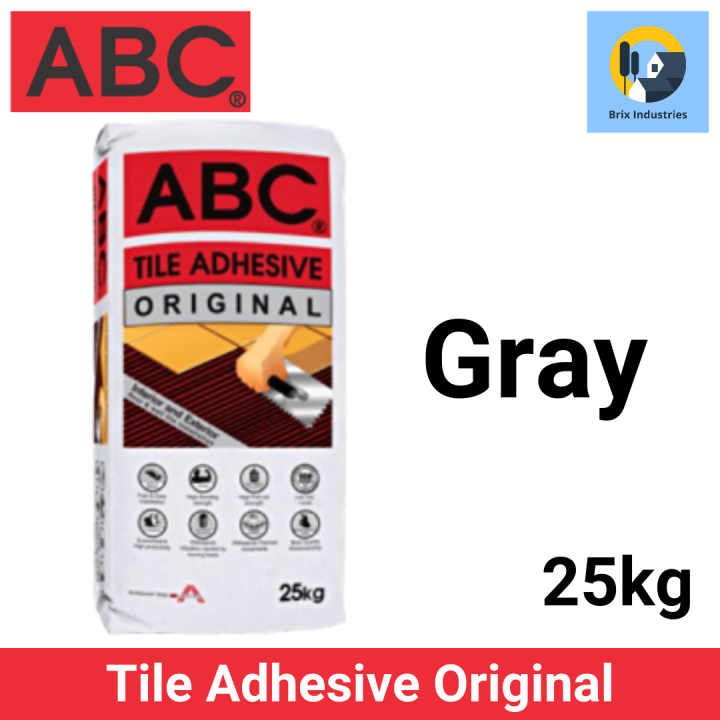 ABC Tile Adhesive Original 25kg Gray or White Lazada PH