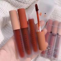 Q.45 ลิปเซท 3 แท่ง 3 สี เนื้อกำมะหยี่ ครีมมี่ นุ่มละมุนปาก สีชัด ติดทน Fluffy Lip Glaze เซท 3 แท่ง 3 สี Q.45