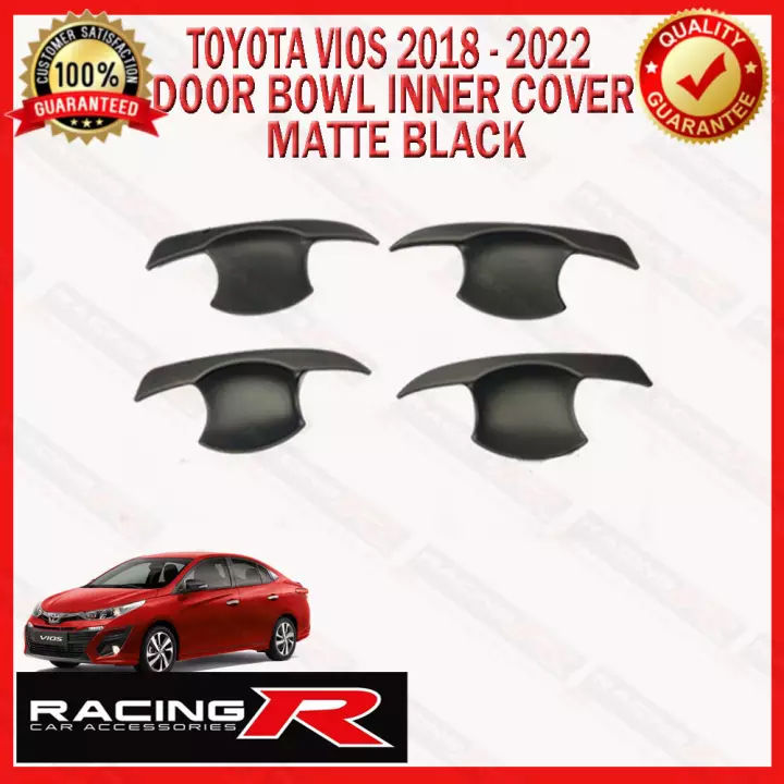 toyota-vios-prime-2018ถึง2023ประตูชามด้านใน-garnish-cover-matte-black-2019-2020-2021-2022