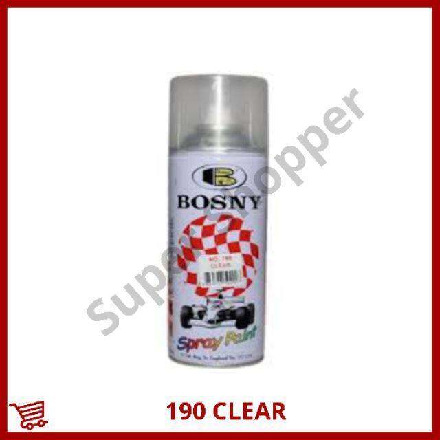 190 Clear Glossy Topcoat Bosny Spray Paint 400cc Lazada PH