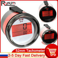 52มิลลิเมตรดิจิตอล T Achometers 0-9990รอบต่อนาทีแสงไฟสีแดงทะเล Rev เคาน์เตอร์กับ Hourmeters อุปกรณ์9-32โวลต์สำหรับเรือรถยนต์รถบรรทุกมอเตอร์