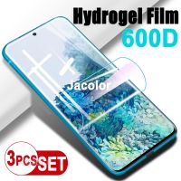 3PCS Water Gel Film For Samsung Galaxy S22 Ultra S22+ S21 Fe S20 Plus 5G Hydrogel Film Screen Protector S22Ultra Not Safety Glas