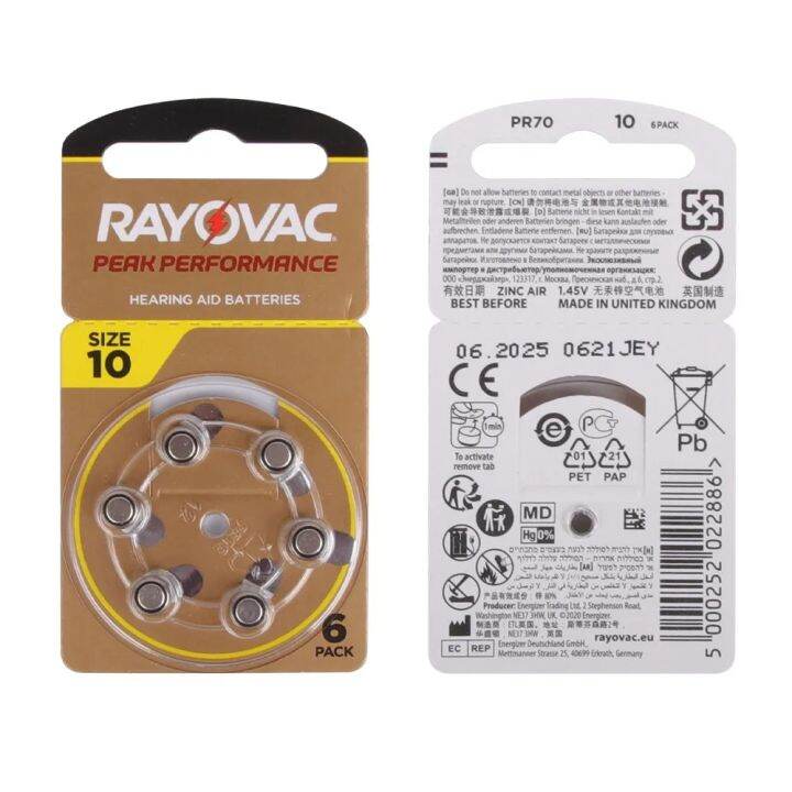 rayovac-peak-10-60pcs-hearing-aid-batteries-a10-za10-10a-p10-pr70-high-performance-zinc-air-battery-for-mini-digital-hearing