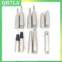 QB7LA shop 1pcs audio Metal Microphone 3pin XLR Male female To 1/4" 6.35mm 6.5 Mic mono RCA male female Stereo Transform Converter Adapter