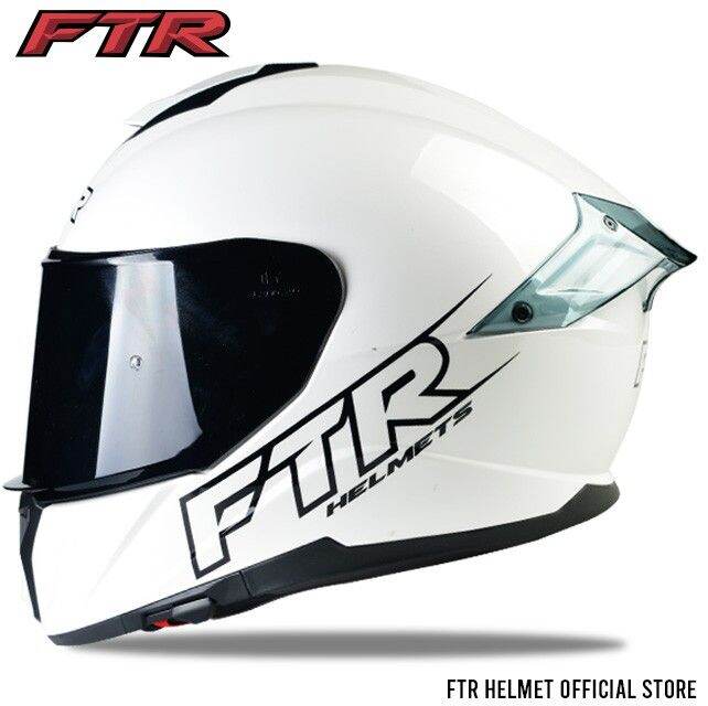 FTR Helmets XR2 Pro Solid Glossy Full Face Dual Visor Helmet Lazada PH