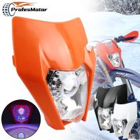 ◘™✉ New Motorcycle Head Light LED HeadLamp Round Wick for KTM EXC F XCF XCW SX SXF 125 150 250 300 350 450 Super Motor Dit Bike