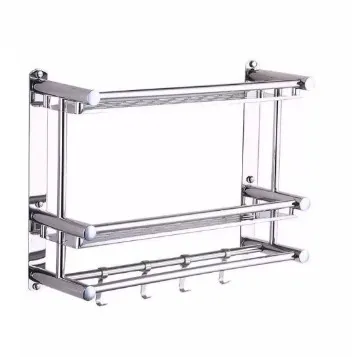 2 layer Shower Caddy,Towel rack, Stainless Steel Bathroom Shower