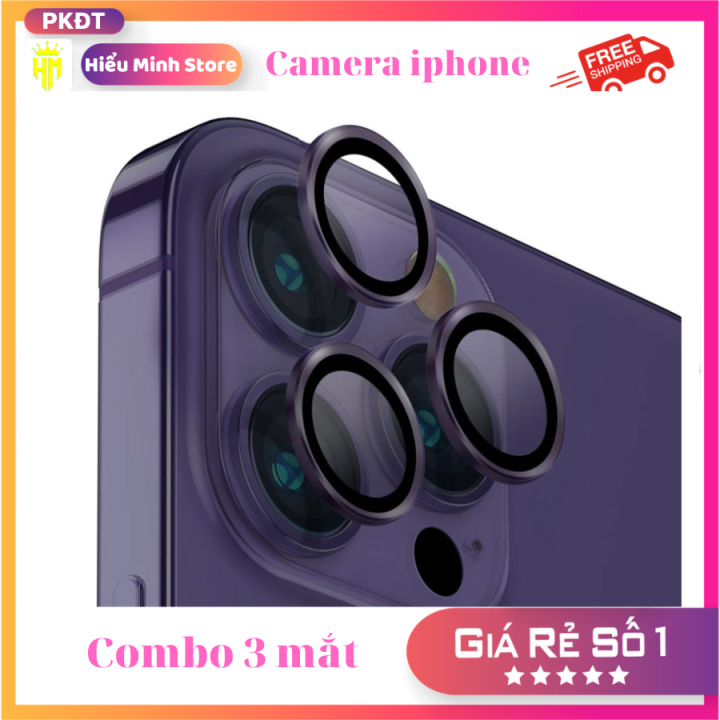 Bộ Dán Bảo Vệ Camera Iphone 11 11 Pro Max 12 Pro Max 13 Pro Max 14 Promax Bảo Về Từng ống 0829