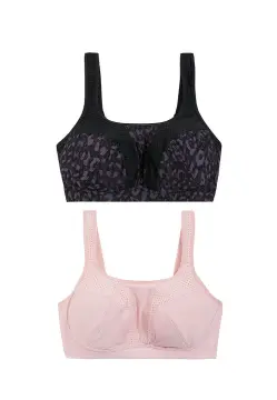 Buy Marks & Spencer Reversible Seamless Medium Pink Support Sports