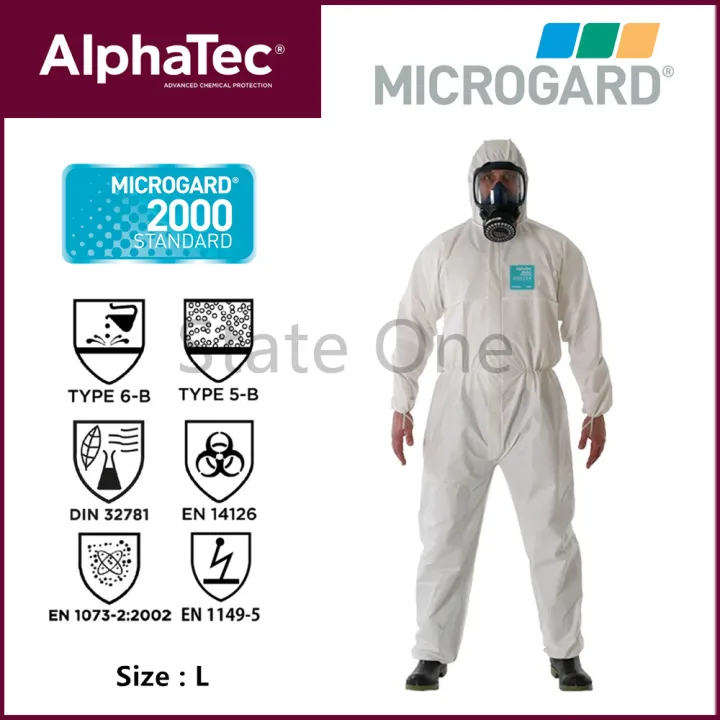 ANSELL AlphaTec Microgard 2000 Standard / Coverall Medical White ...