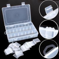 24 Compartment Detachable Jewelry Storage Box Hardware Small Parts Practical Adjustable Plastic Case