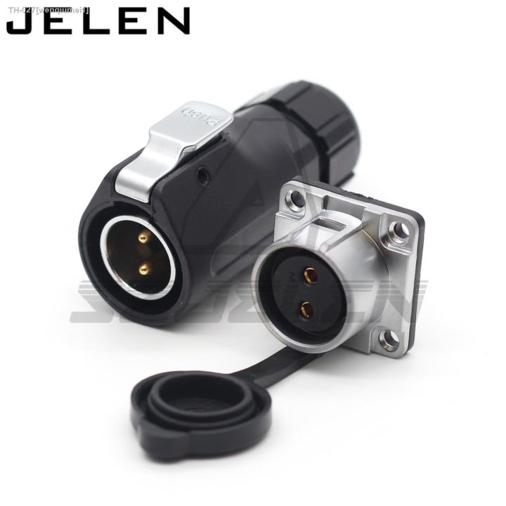 xhe20-ip67-2-pin-waterproof-connector-m20-panel-mount-connectorwaterproof-air-plug-socket-panel-mount-wire-cable-connector