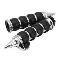 1 quot; Chrome Black Hand Grips Fit For Yamaha V-Star XVS 650 950 1100 Custom Silverado