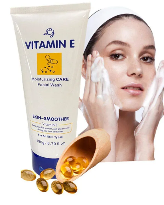 Vitamin E Moisturizing CARE Facial Wash Skin Smoother For All Skin Types 190G Lazada