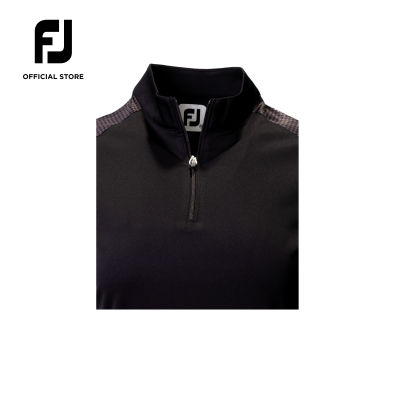 FootJoy FJ ProDry Performance Short Sleeve Qtr Zip Houndstooth Trim Womens Shirt (Asian Fit)