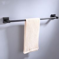 ﹊◊ Home Bathroom 58cm Towel Hanging Rod Space Aluminum Towel Rack Kitchen Hotel Toilet Bath Towel Bar Holder Storage Shelf Hanger