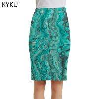 [COD] KYKU Dizziness Skirts Graffiti 3d Skirt Ladies Womens Floral Anime Fashion Knitted