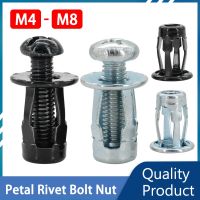 Carbon Steel Petal Rivet Nuts Screw Molly Jack Nut Bolts Set M4 M5 M6 M8 Expansion Clamp Lock Screws Sheet Iron Fasten Kit