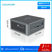 GEEKOM Mini Gaming PC, Mini IT11 Mini Computer with i7-11390H(Up to 4.7 GHz), 32GB Dual DDR4 1T SSD Windows 11 Pro Small Desktop Computer, Support 4K UHD, Dual WiFi 6, BT, HDMI for Office/Study/Home